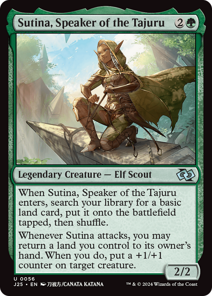Sutina, Speaker of the Tajuru (Anime) [Foundations Jumpstart] | Jomio and Rueliete's Cards and Comics