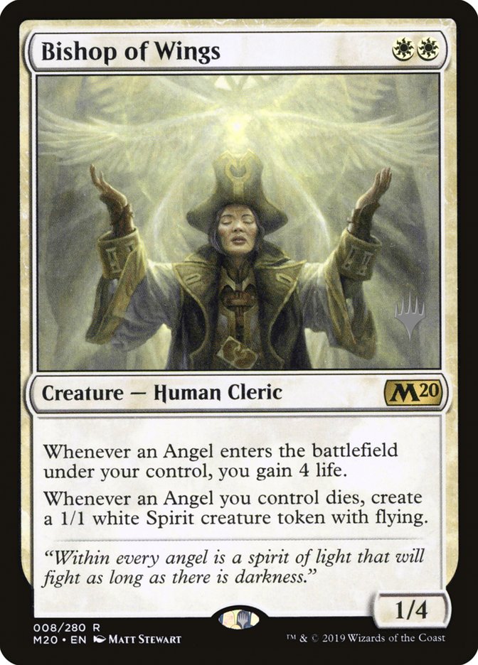 Bishop of Wings (Promo Pack) [Core Set 2020 Promos] | Jomio and Rueliete's Cards and Comics