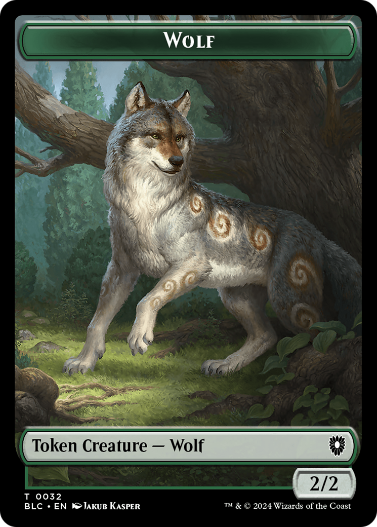 Goat // Wolf (032) Double-Sided Token [Bloomburrow Commander Tokens] | Jomio and Rueliete's Cards and Comics