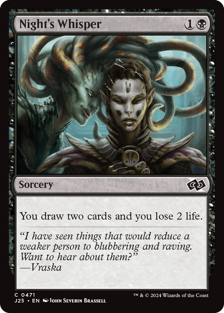 Night's Whisper [Foundations Jumpstart] | Jomio and Rueliete's Cards and Comics