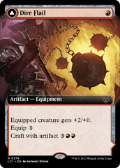 Dire Flail (Extended Art) [The Lost Caverns of Ixalan] | Jomio and Rueliete's Cards and Comics