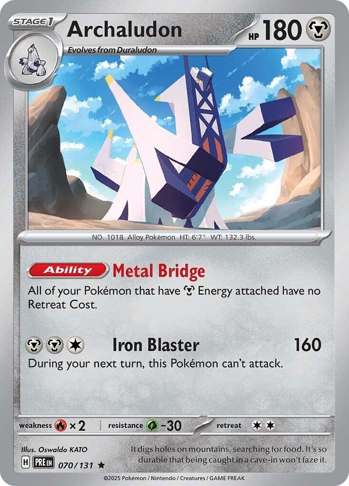 Archaludon (070/131) [Scarlet & Violet: Prismatic Evolutions] | Jomio and Rueliete's Cards and Comics