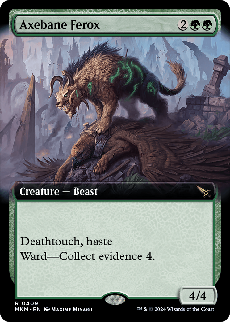 Axebane Ferox (Extended Art) [Murders at Karlov Manor] | Jomio and Rueliete's Cards and Comics
