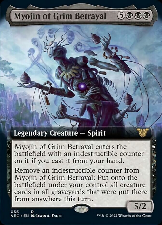 Myojin of Grim Betrayal (Extended Art) [Kamigawa: Neon Dynasty Commander] | Jomio and Rueliete's Cards and Comics