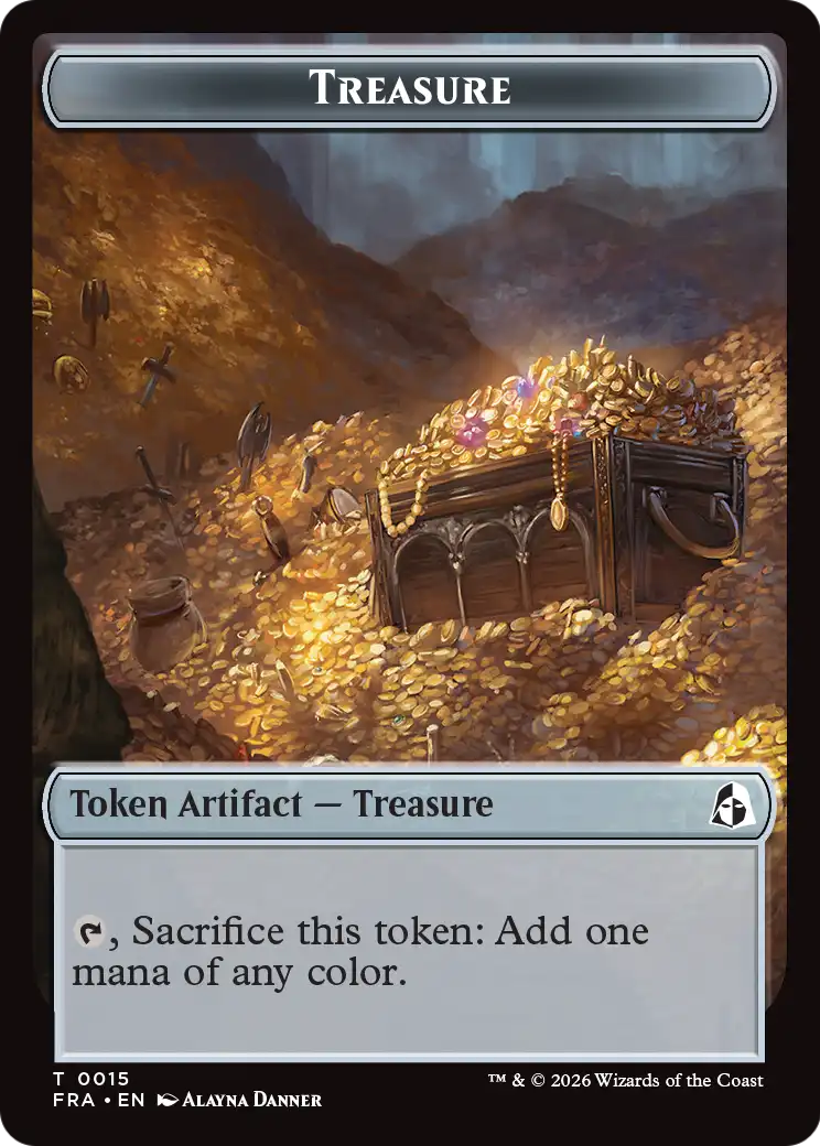 Angel (0003) // Treasure Double-Sided Token [Reality Fracture Tokens] | Jomio and Rueliete's Cards and Comics