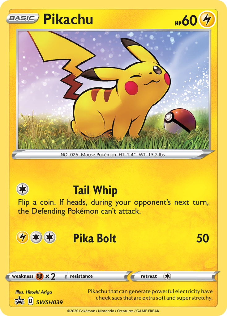 Pikachu (SWSH039) [Sword & Shield: Black Star Promos] | Jomio and Rueliete's Cards and Comics