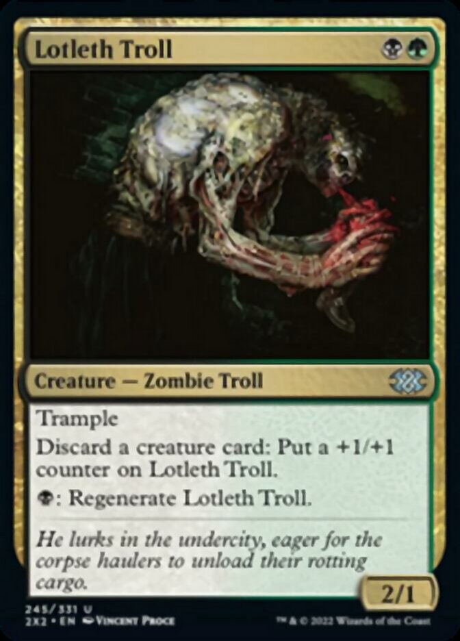 Lotleth Troll [Double Masters 2022] | Jomio and Rueliete's Cards and Comics