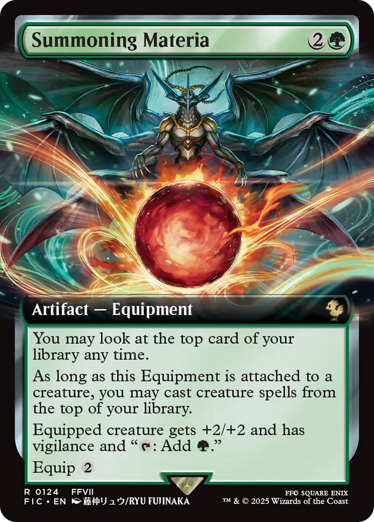 Summoning Materia (Extended Art) [FINAL FANTASY Commander] | Jomio and Rueliete's Cards and Comics