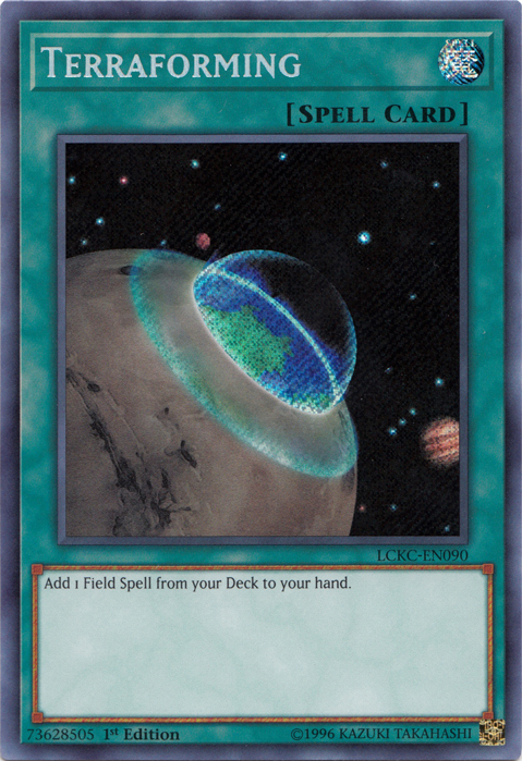 Terraforming [LCKC-EN090] Secret Rare | Jomio and Rueliete's Cards and Comics