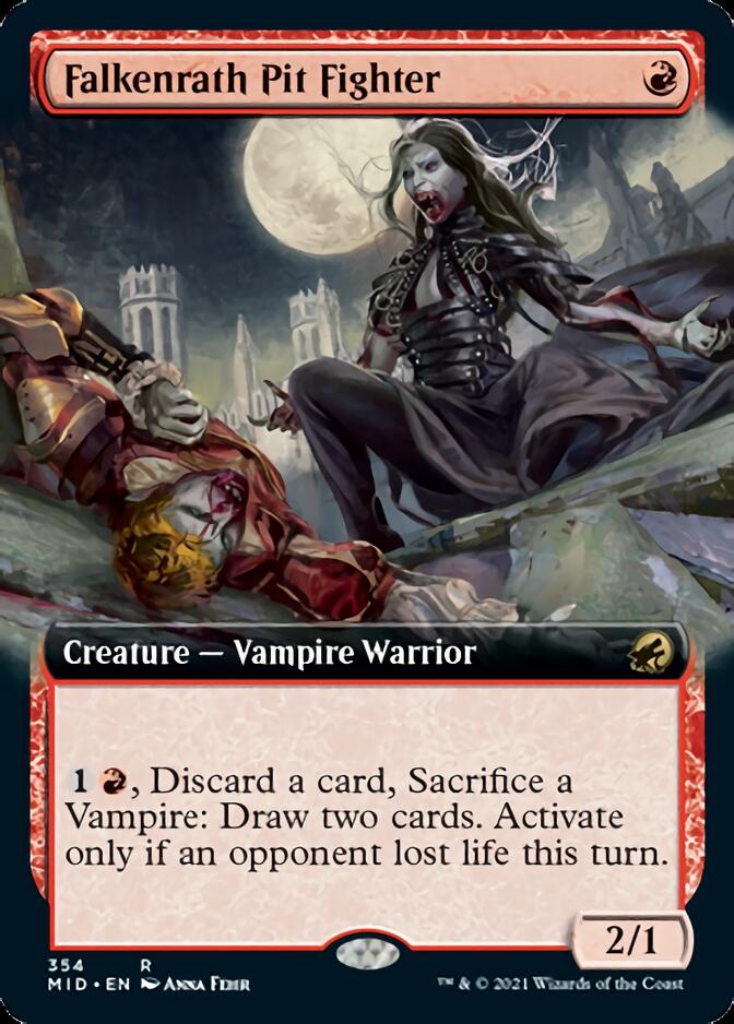Falkenrath Pit Fighter (Extended Art) [Innistrad: Midnight Hunt] | Jomio and Rueliete's Cards and Comics
