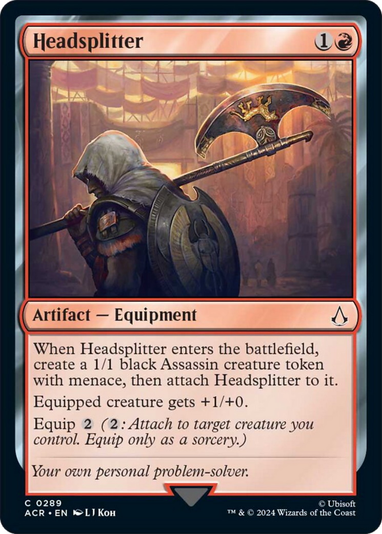 Headsplitter [Assassin's Creed] | Jomio and Rueliete's Cards and Comics
