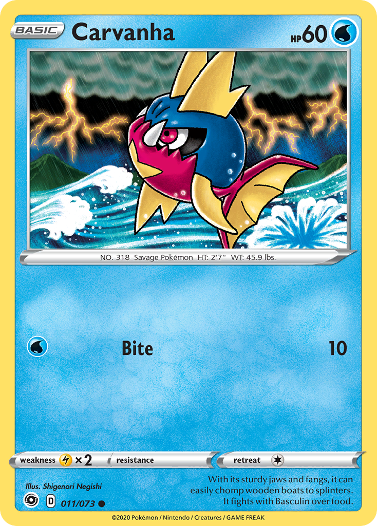 Carvanha (011/073) [Sword & Shield: Champion's Path] | Jomio and Rueliete's Cards and Comics