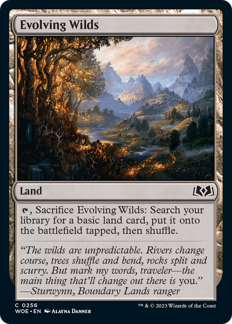 Evolving Wilds [Wilds of Eldraine] | Jomio and Rueliete's Cards and Comics