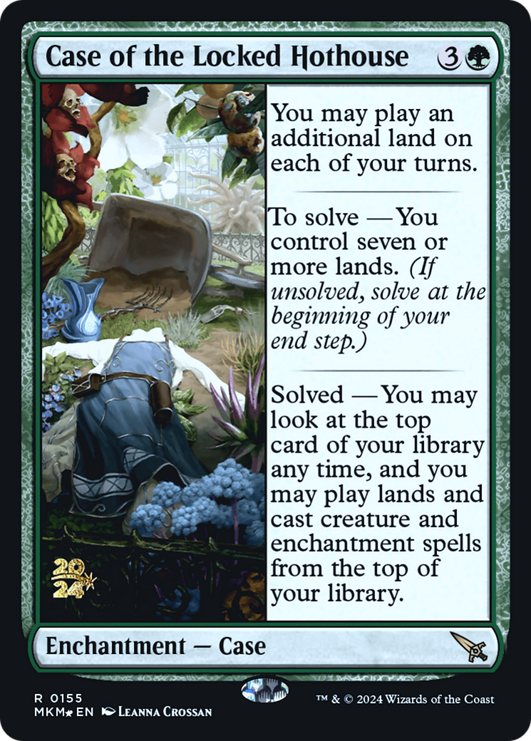 Case of the Locked Hothouse [Murders at Karlov Manor Prerelease Promos] | Jomio and Rueliete's Cards and Comics