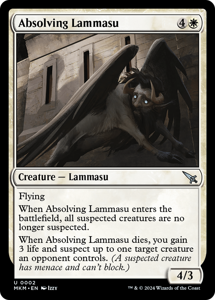Absolving Lammasu [Murders at Karlov Manor] | Jomio and Rueliete's Cards and Comics
