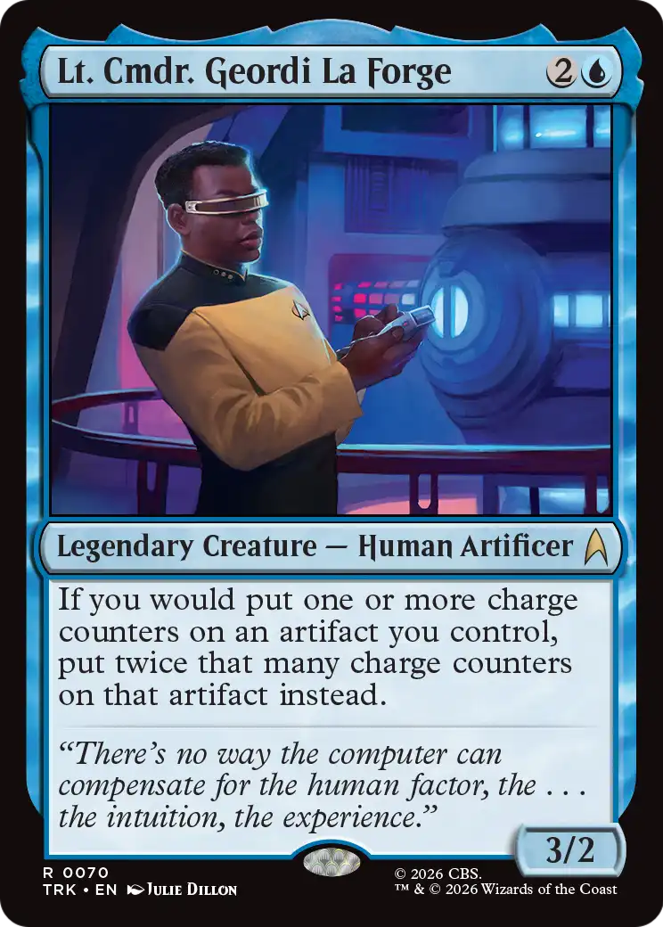 Lt. Cmdr. Geordi La Forge [Star Trek] | Jomio and Rueliete's Cards and Comics