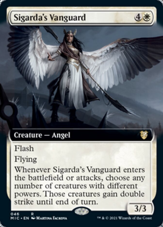 Sigarda's Vanguard (Extended Art) [Innistrad: Midnight Hunt Commander] | Jomio and Rueliete's Cards and Comics