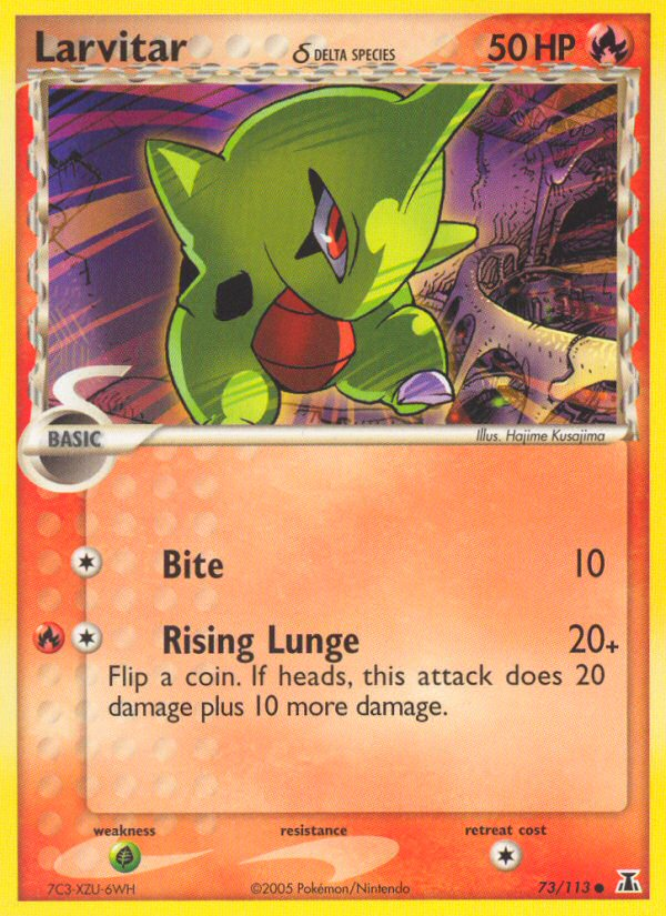 Larvitar (73/113) (Delta Species) [EX: Delta Species] | Jomio and Rueliete's Cards and Comics