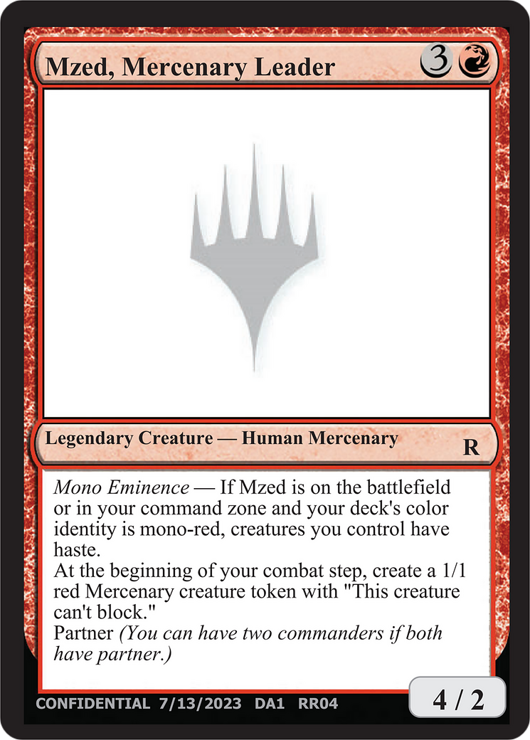 Mzed, Mercenary Leader [Unknown Event] | Jomio and Rueliete's Cards and Comics