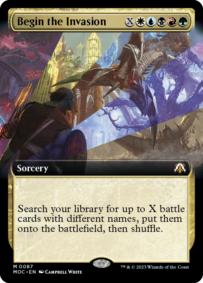 Begin the Invasion (Extended Art) [March of the Machine Commander] | Jomio and Rueliete's Cards and Comics