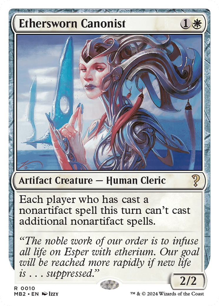 Ethersworn Canonist (White Border) [Mystery Booster 2] | Jomio and Rueliete's Cards and Comics