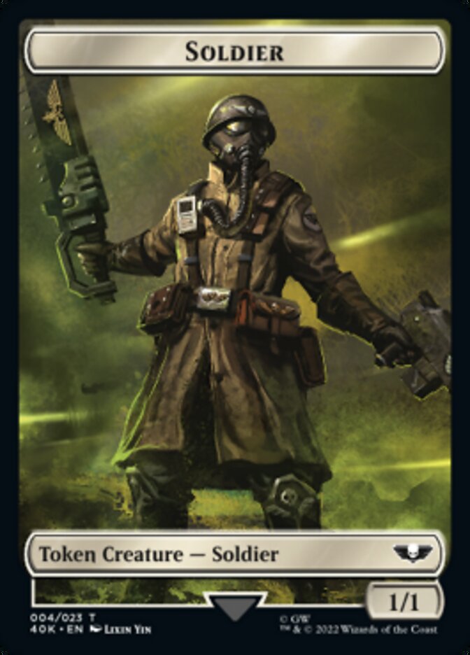 Soldier (004) // Vanguard Suppressor Double-Sided Token [Warhammer 40,000 Tokens] | Jomio and Rueliete's Cards and Comics
