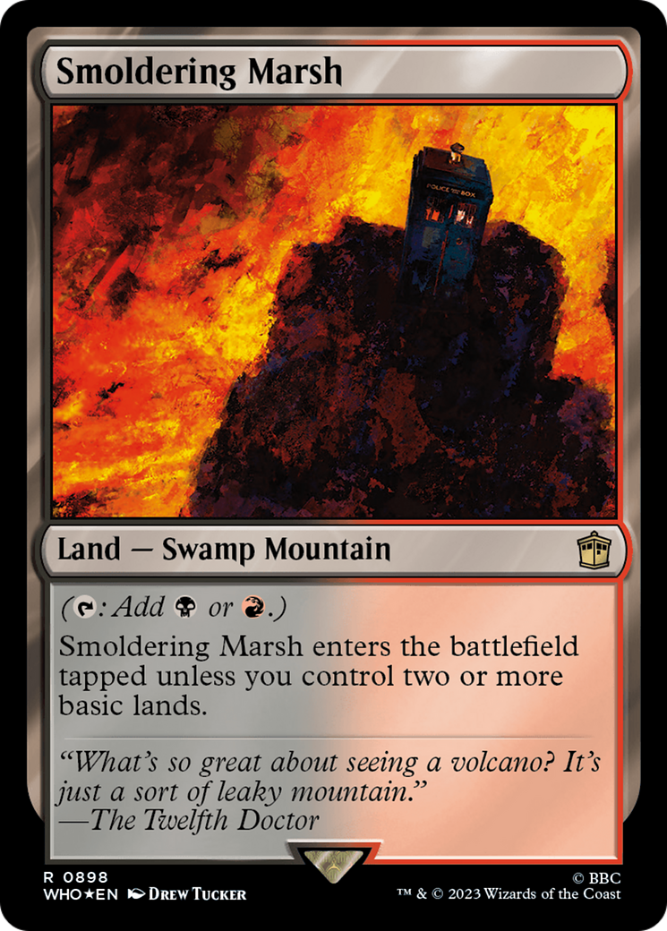 Smoldering Marsh (Surge Foil) [Doctor Who] | Jomio and Rueliete's Cards and Comics