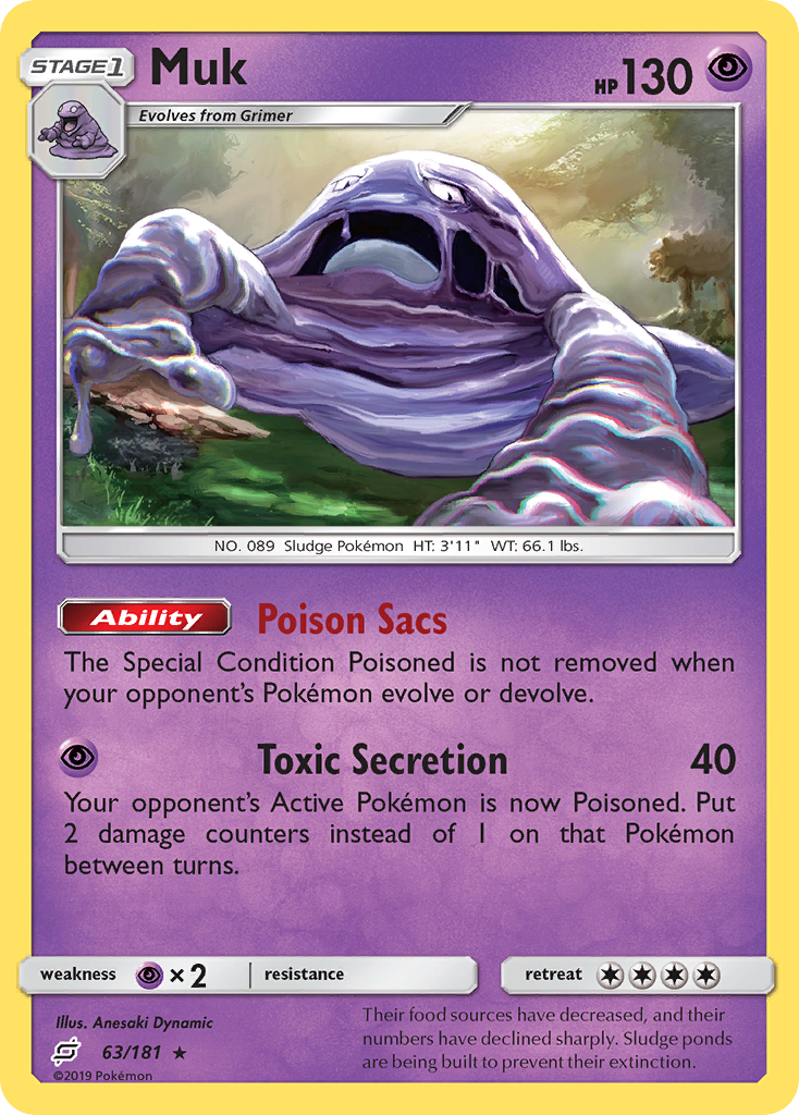 Muk (63/181) [Sun & Moon: Team Up] | Jomio and Rueliete's Cards and Comics