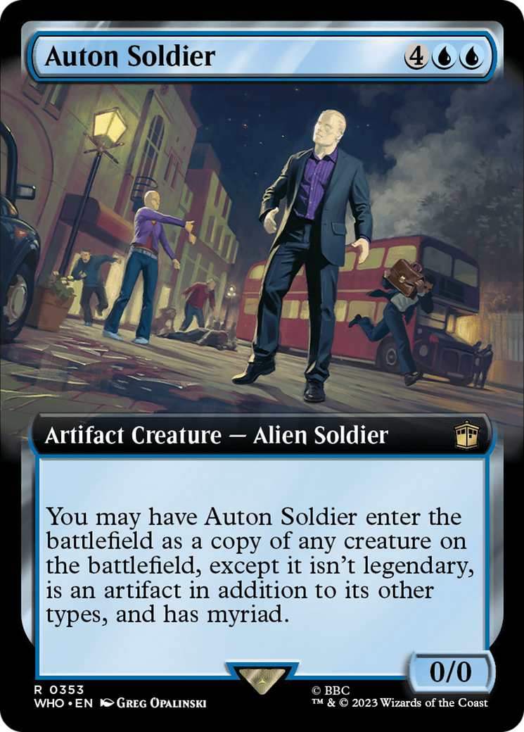 Auton Soldier (Extended Art) [Doctor Who] | Jomio and Rueliete's Cards and Comics