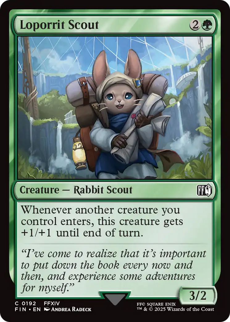 Loporrit Scout [FINAL FANTASY] | Jomio and Rueliete's Cards and Comics