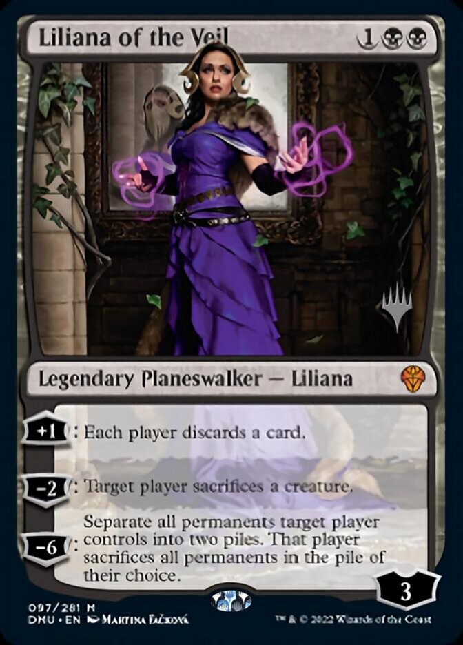 Liliana of the Veil (Promo Pack) [Dominaria United Promos] | Jomio and Rueliete's Cards and Comics