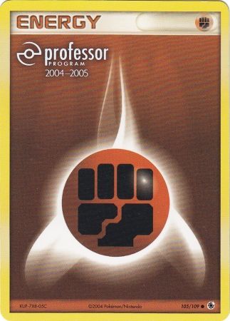 Fighting Energy (105/109) (2004 2005) [Professor Program Promos] | Jomio and Rueliete's Cards and Comics