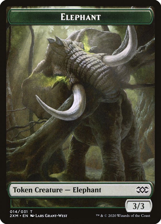 Elephant Token [Double Masters Tokens] | Jomio and Rueliete's Cards and Comics
