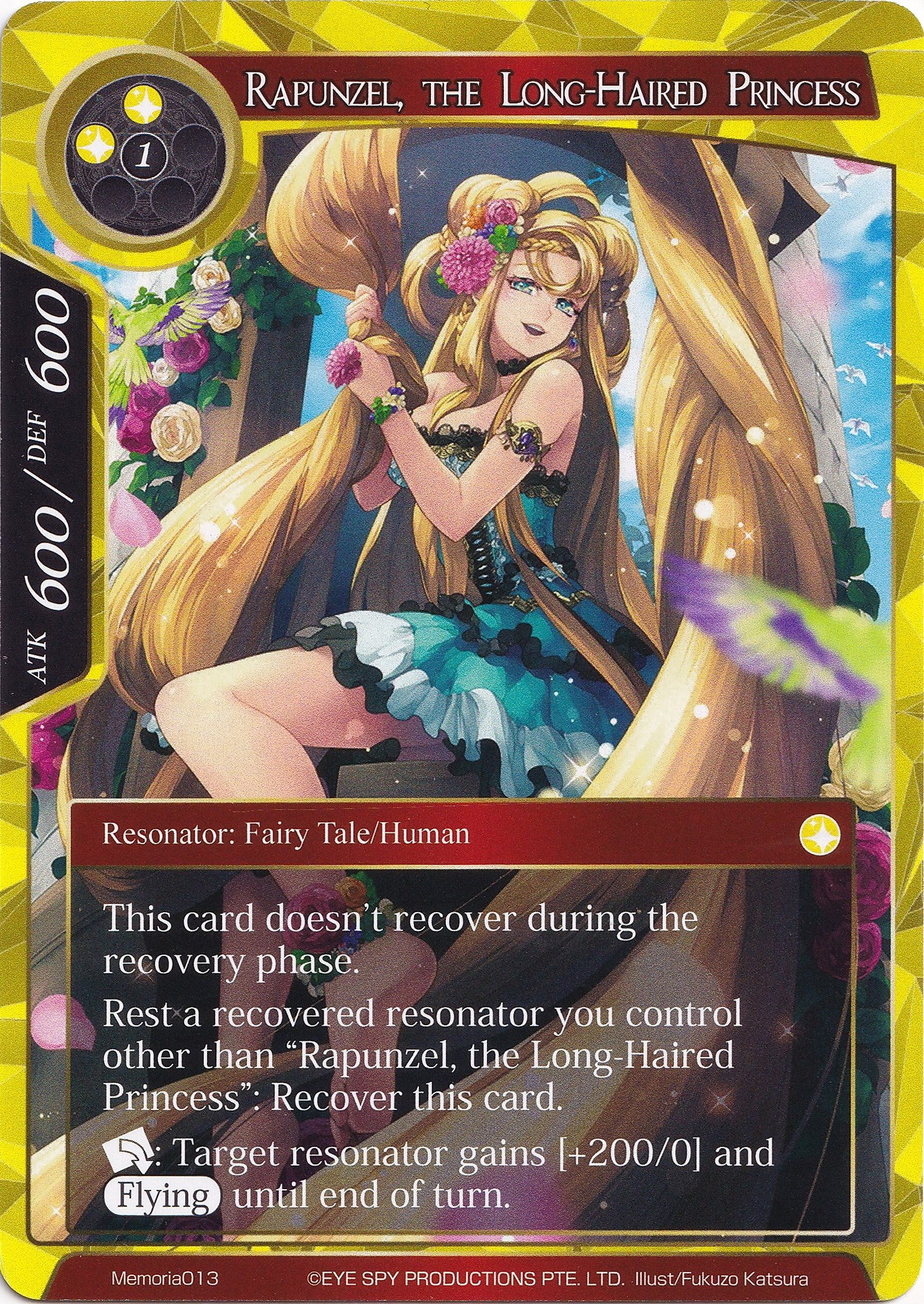 Rapunzel, the Long-Haired Princess (Memoria013) [Alice Origin Memoria Cards] | Jomio and Rueliete's Cards and Comics