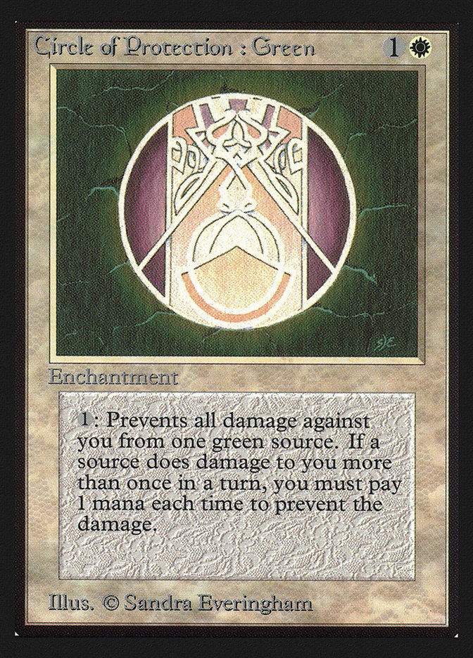 Circle of Protection: Green [Collectors' Edition] | Jomio and Rueliete's Cards and Comics