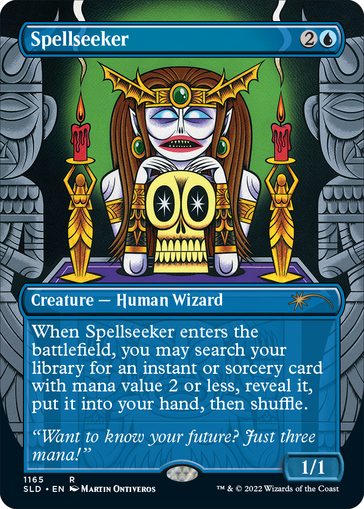 Spellseeker (Borderless) [Secret Lair Drop Series] | Jomio and Rueliete's Cards and Comics