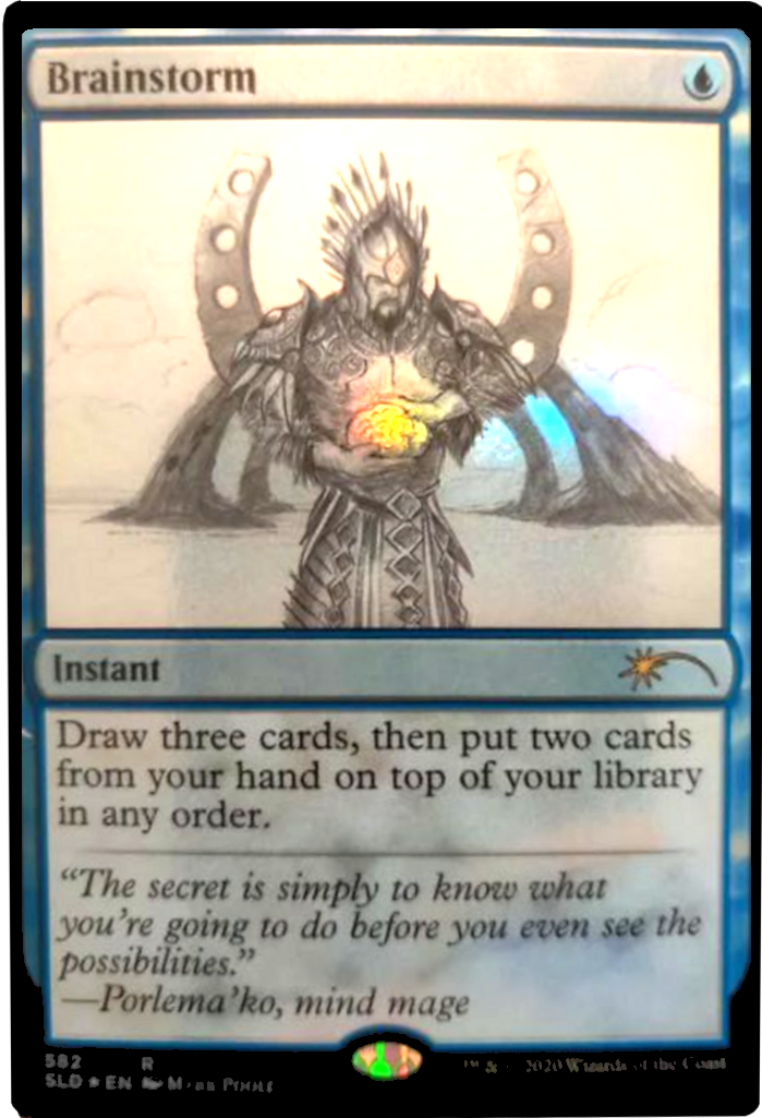 Brainstorm (Sketch) [Secret Lair Drop Promos] | Jomio and Rueliete's Cards and Comics
