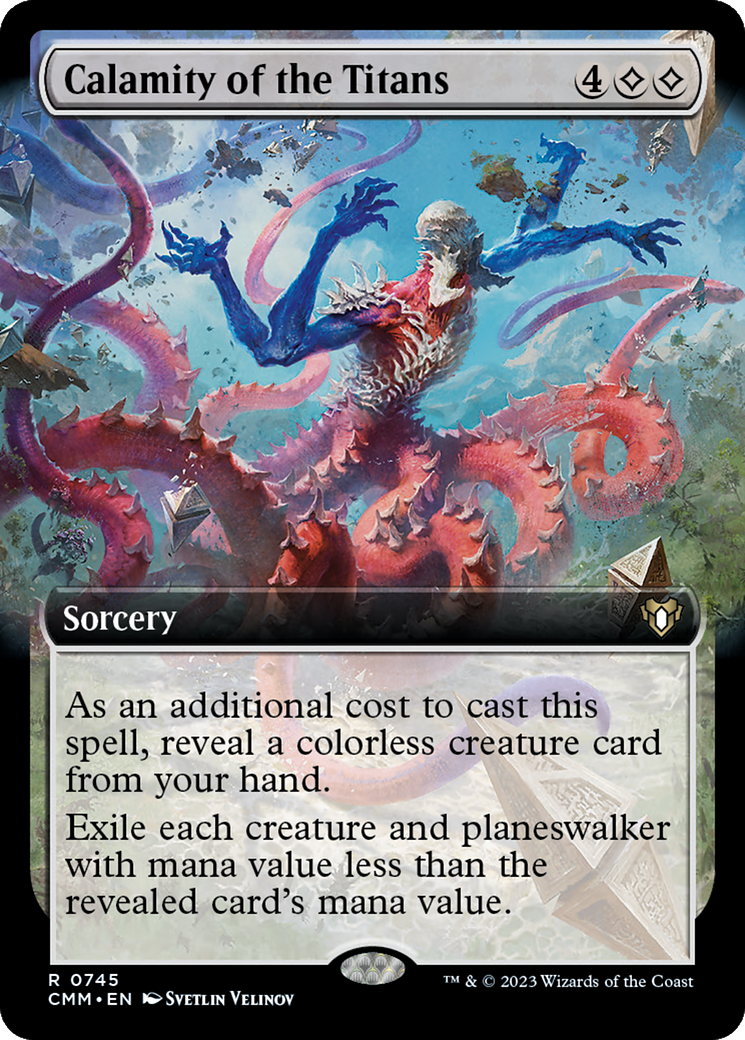 Calamity of the Titans (Extended Art) [Commander Masters] | Jomio and Rueliete's Cards and Comics