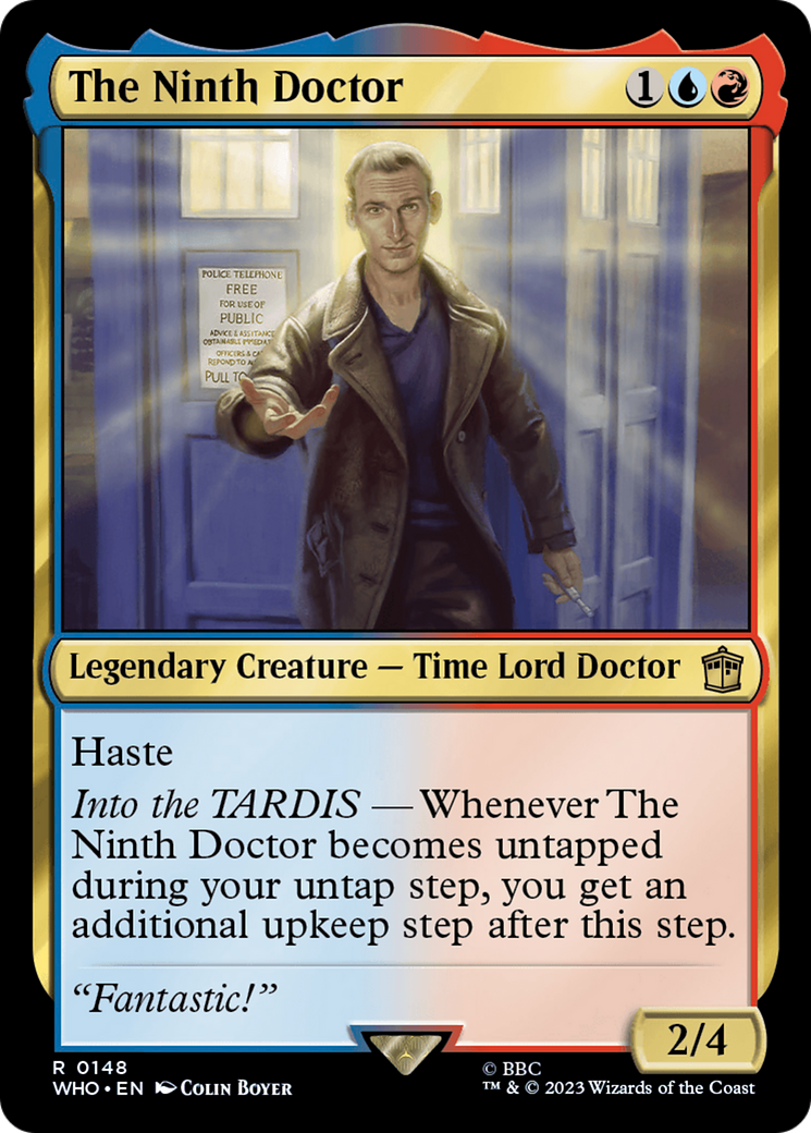 The Ninth Doctor [Doctor Who] | Jomio and Rueliete's Cards and Comics
