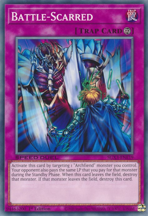 Battle-Scarred [SGX3-ENE19] Common | Jomio and Rueliete's Cards and Comics
