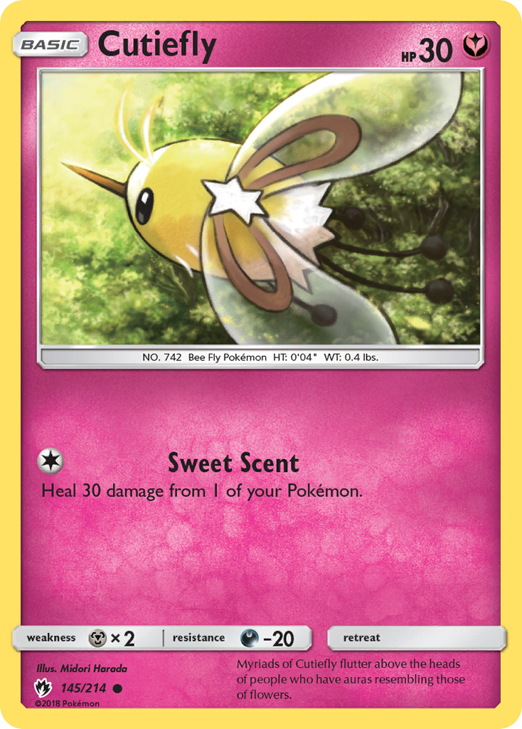 Cutiefly (145/214) [Sun & Moon: Lost Thunder] | Jomio and Rueliete's Cards and Comics