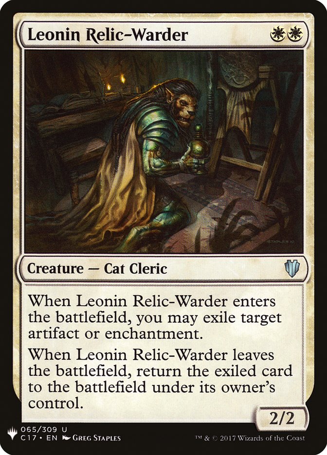 Leonin Relic-Warder [Mystery Booster] | Jomio and Rueliete's Cards and Comics