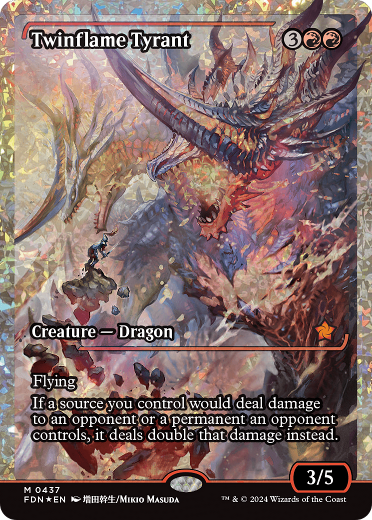 Twinflame Tyrant (Fracture Foil) [Foundations] | Jomio and Rueliete's Cards and Comics