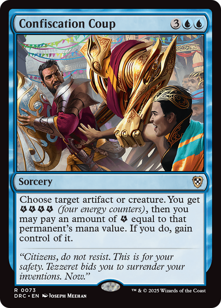 Confiscation Coup [Aetherdrift Commander] | Jomio and Rueliete's Cards and Comics