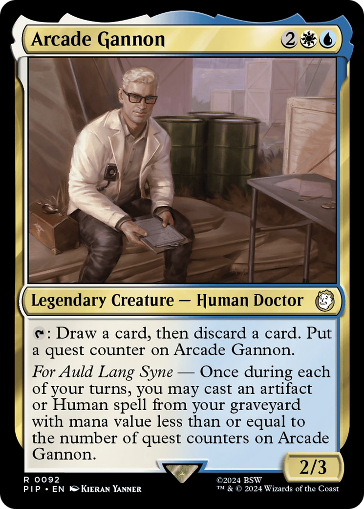 Arcade Gannon [Fallout] | Jomio and Rueliete's Cards and Comics
