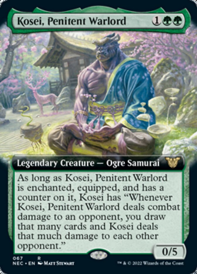 Kosei, Penitent Warlord (Extended Art) [Kamigawa: Neon Dynasty Commander] | Jomio and Rueliete's Cards and Comics