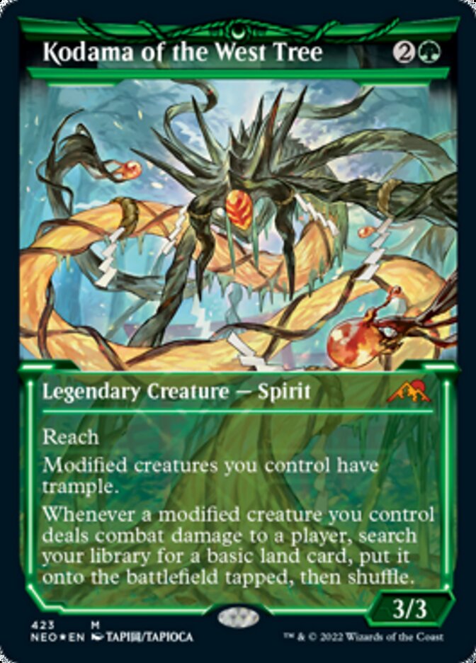 Kodama of the West Tree (Showcase) (Foil Etched) [Kamigawa: Neon Dynasty] | Jomio and Rueliete's Cards and Comics