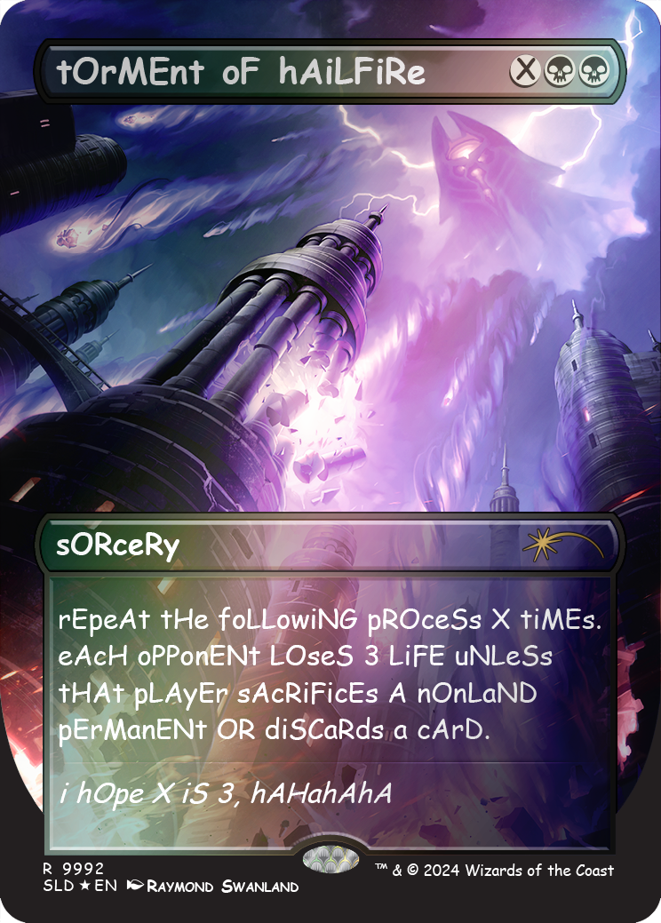 tOrMEnt oF hAiLFiRe (Rainbow Foil) [Secret Lair Drop Series] | Jomio and Rueliete's Cards and Comics