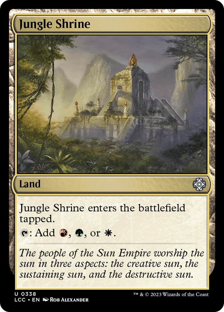 Jungle Shrine [The Lost Caverns of Ixalan Commander] | Jomio and Rueliete's Cards and Comics