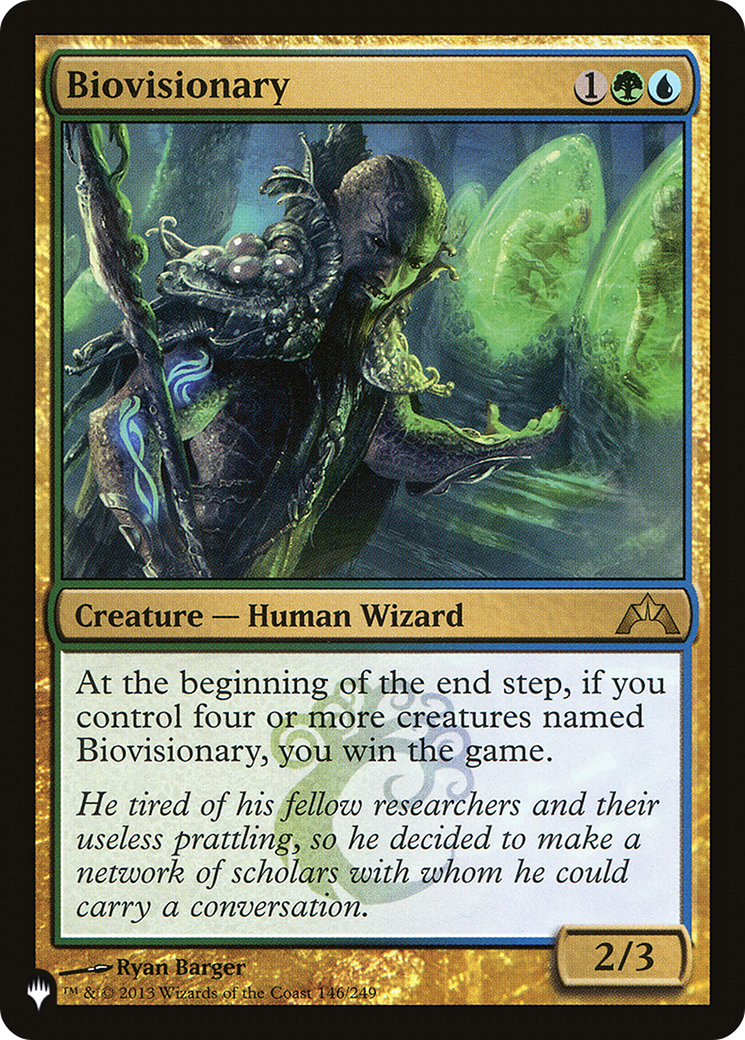 Biovisionary [The List] | Jomio and Rueliete's Cards and Comics